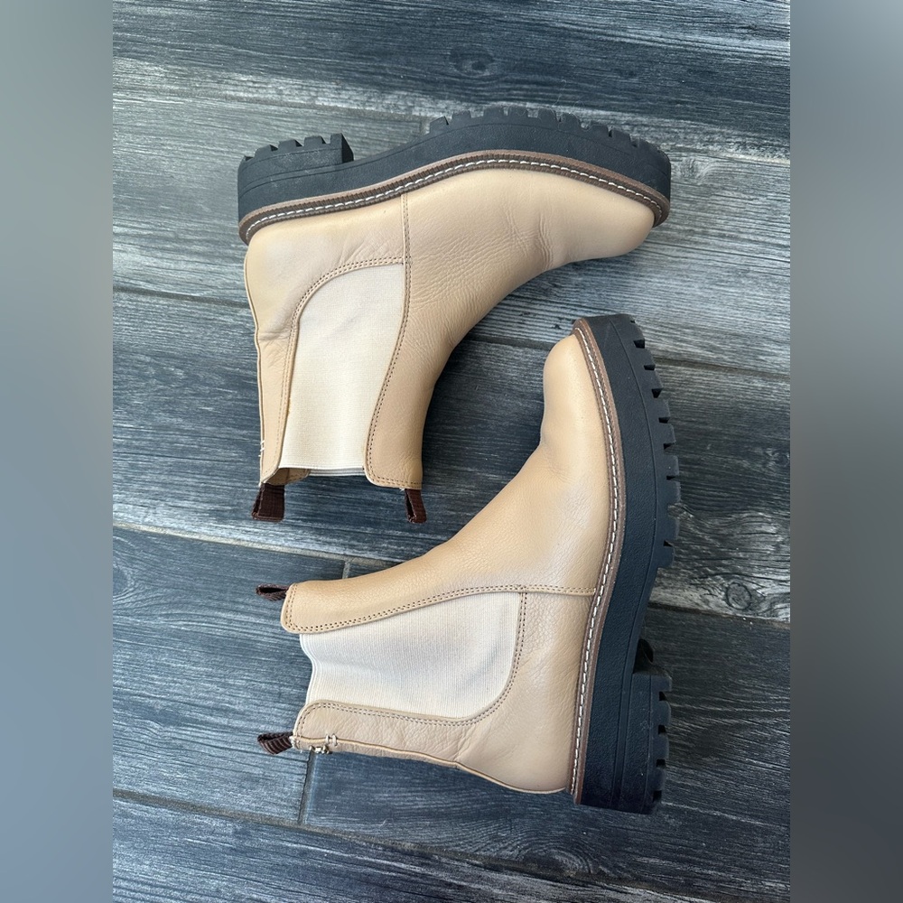 Sam Edelman Laguna Chelsea Boot in neutral beige size 6.5 - Picture 9 of 17